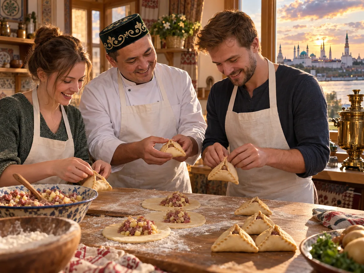 An echpochmak cooking class in Kazan