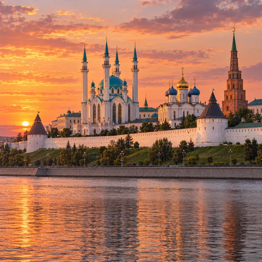 Kazan Kremlin and Kul Sharif Mosque