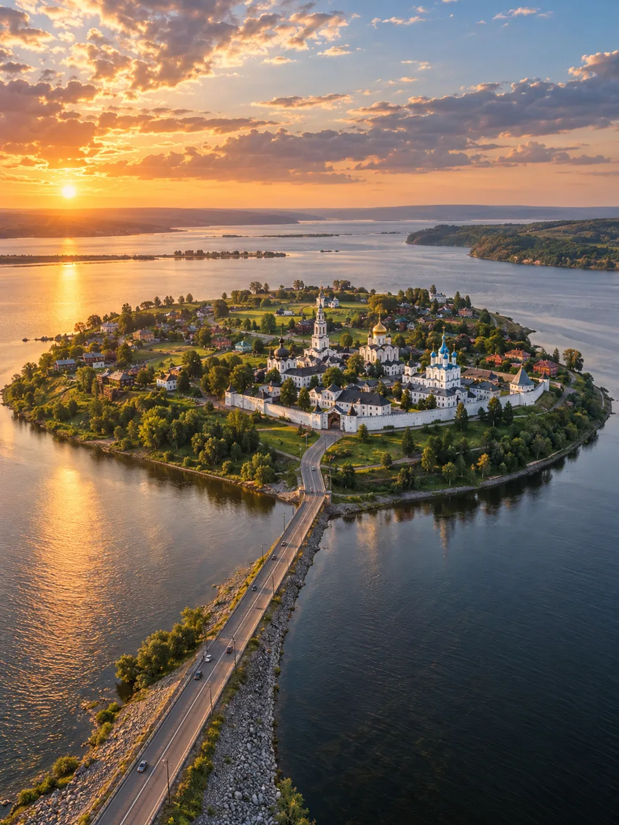 The island town of Sviyazhsk
