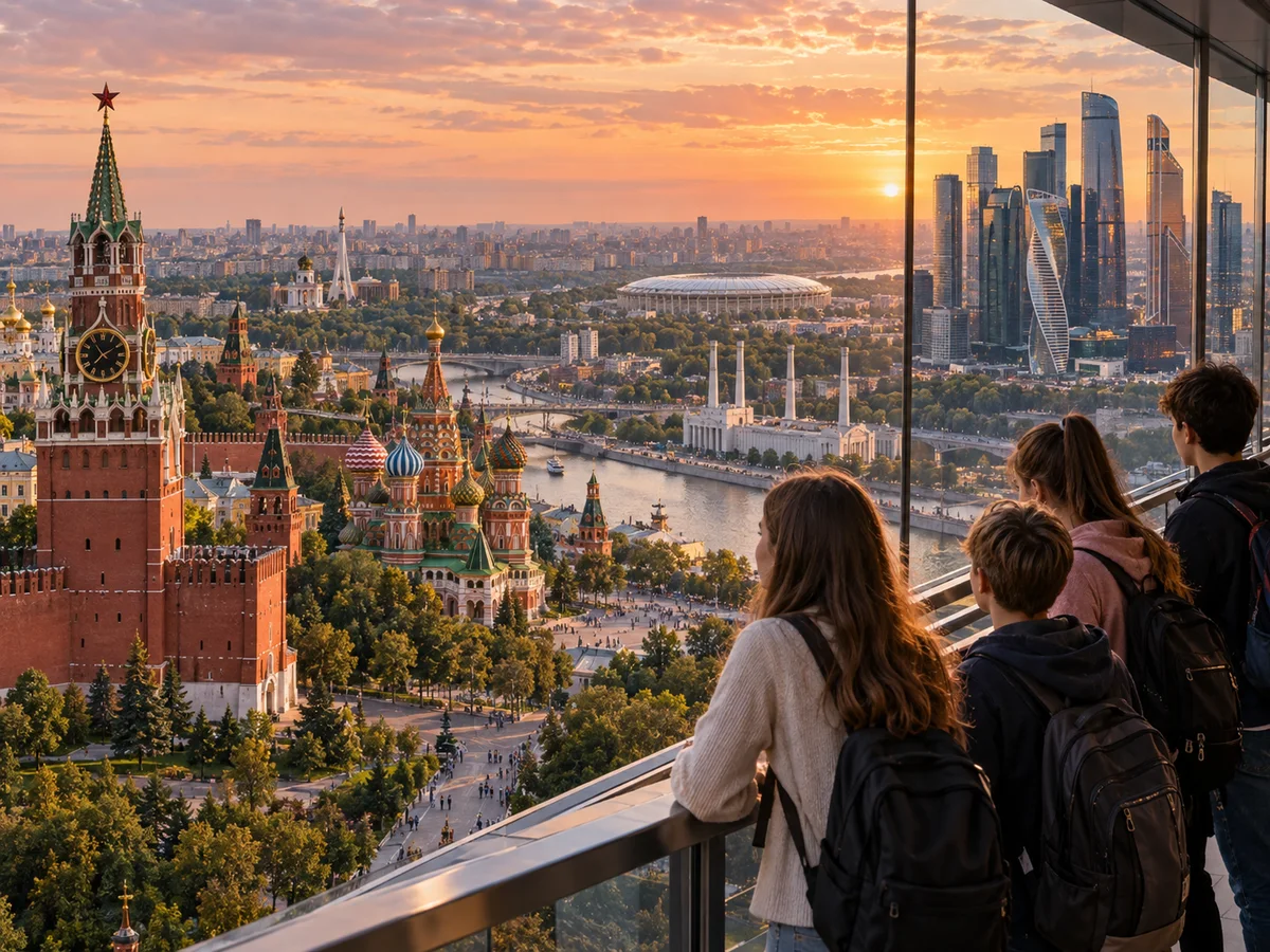 Коллаж маршрута «Москва с двух ракурсов»