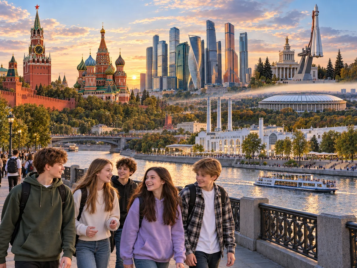 Коллаж маршрута «Пять дней с Москвой»