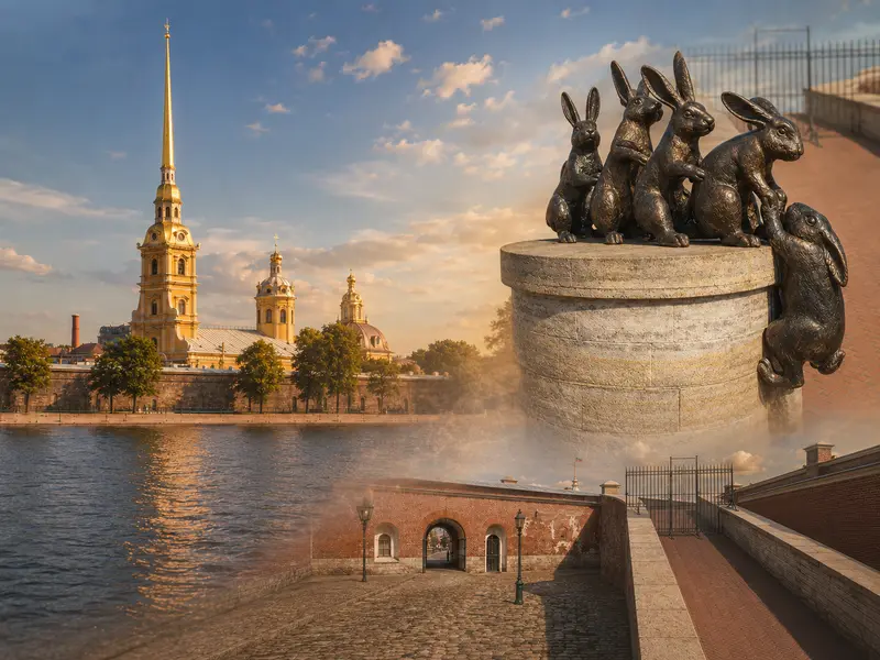 Петропавловская крепость и Заячий остров в Санкт-Петербурге