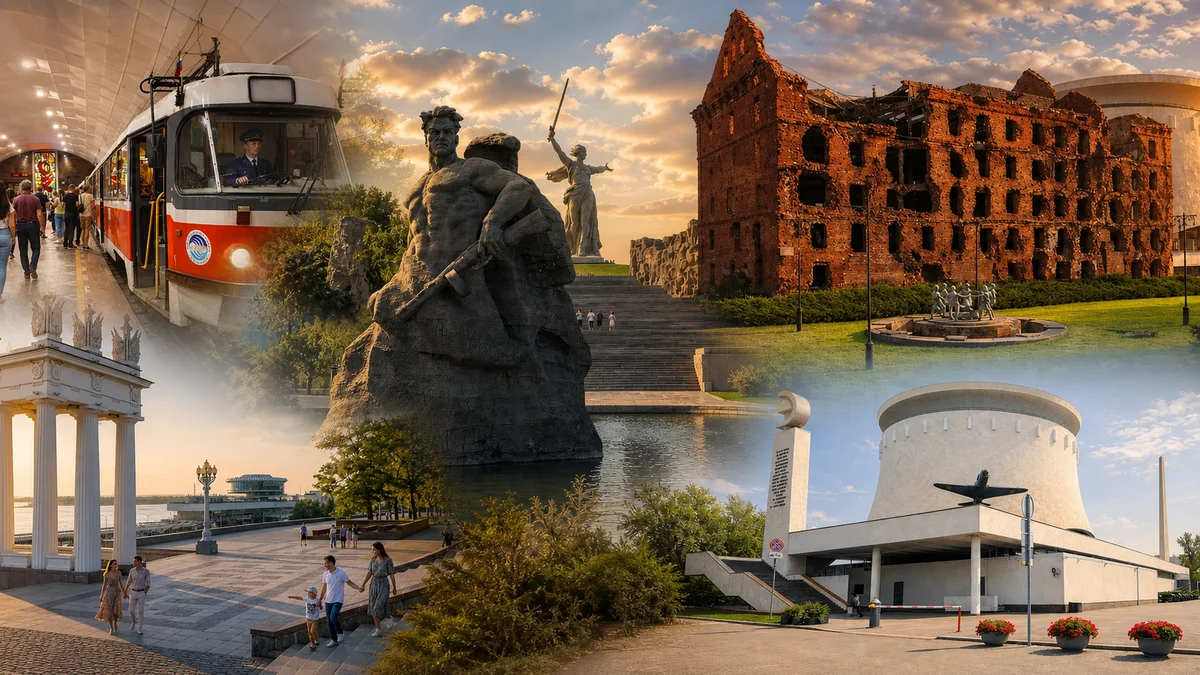 Mamajew-Hügel, Metrotram, Gerhardt-Mühle, Panoramamuseum und Uferpromenade